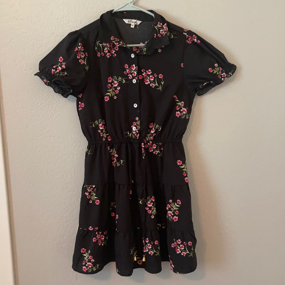 Mint of blush floral dress